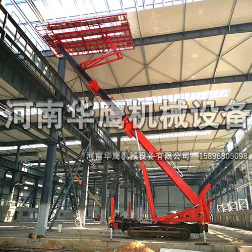 高空液壓舉升平臺工作中